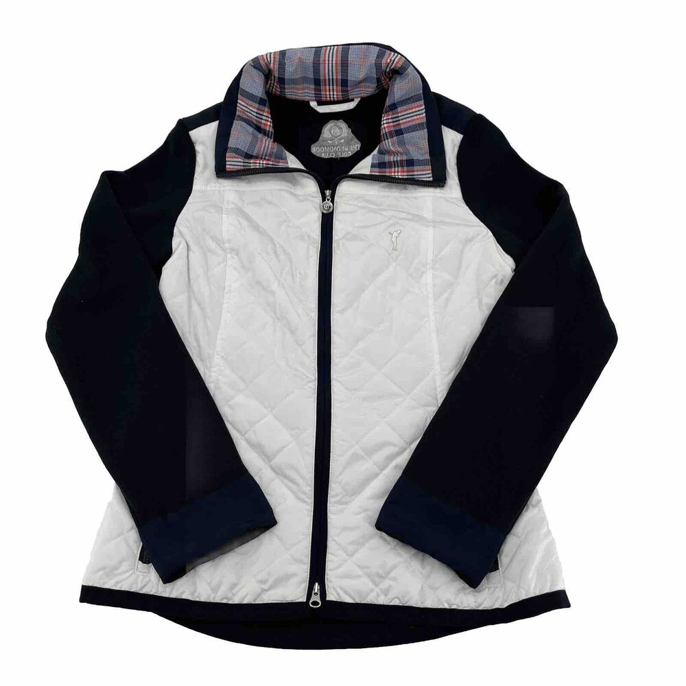 Golfino Jacket Womens 4 Broadmoor Golf Club Logo Navy‎ Blue